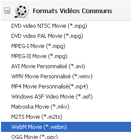 convertir vidéo en webm