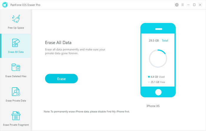 eraser all iOS data