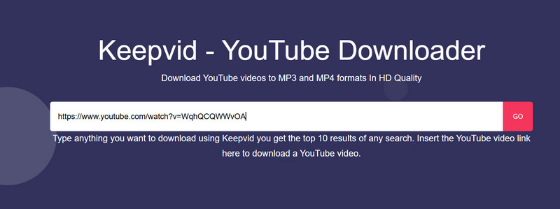 add youtube video to keepvid
