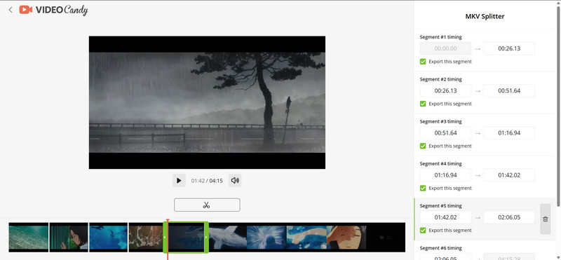 split mkv with videocandy