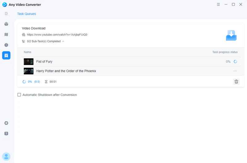 start converting to mp3