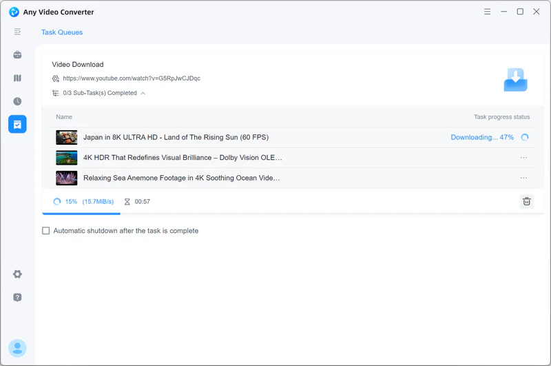 start downloading