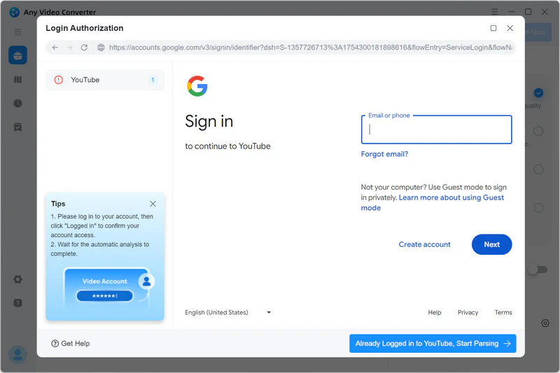 login authorization