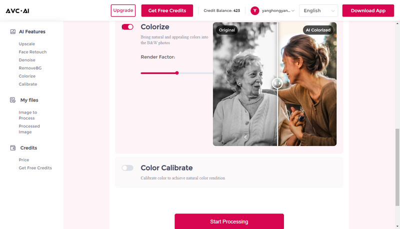 colorize black white photo online by AVCLabs