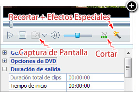 Editor potente, unir videos, recortar video